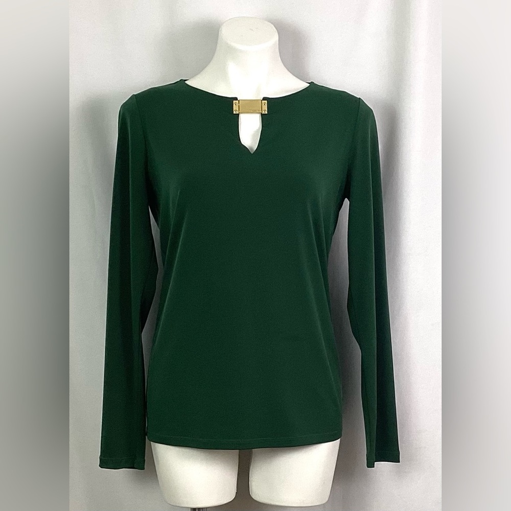 Michael Kors forest green top